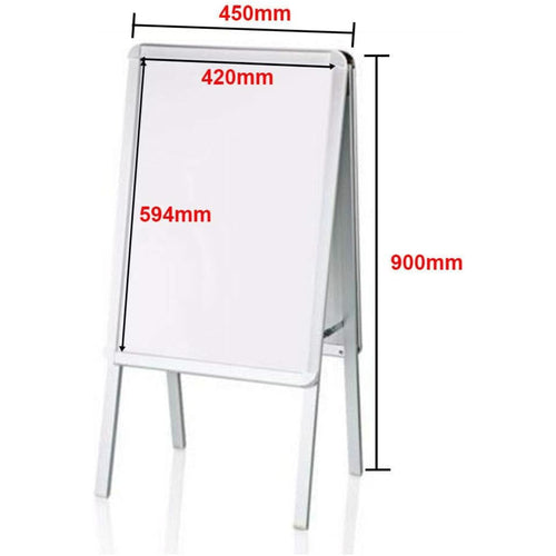 A-Board Pavement Sign with Foldable, Non-Slip, Waterproof, A2 - product gallery image 2