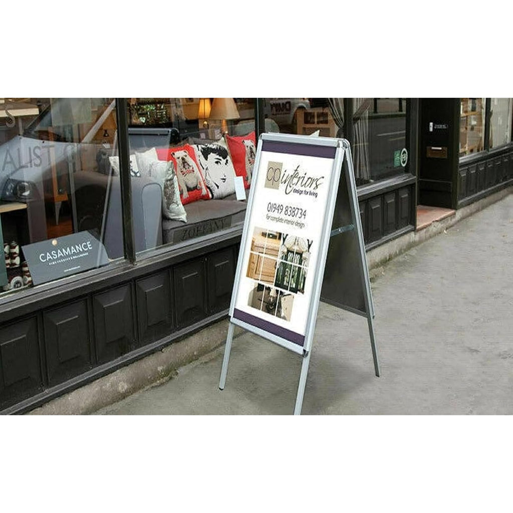 A-Board Pavement Sign with Foldable, Non-Slip, Waterproof, A2 - product gallery image 8