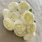 A Bouquet of 10 Round Brushed Fabric with Peonies, Designed in Nordic Style, Weddings - product gallery image 2