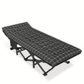 A Collapsible Bed Designed for Portability with 190x68x49cm - Black, 190x68x49cm option