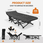 A Collapsible Bed Designed for Portability with 190x68x49cm - product gallery image 2