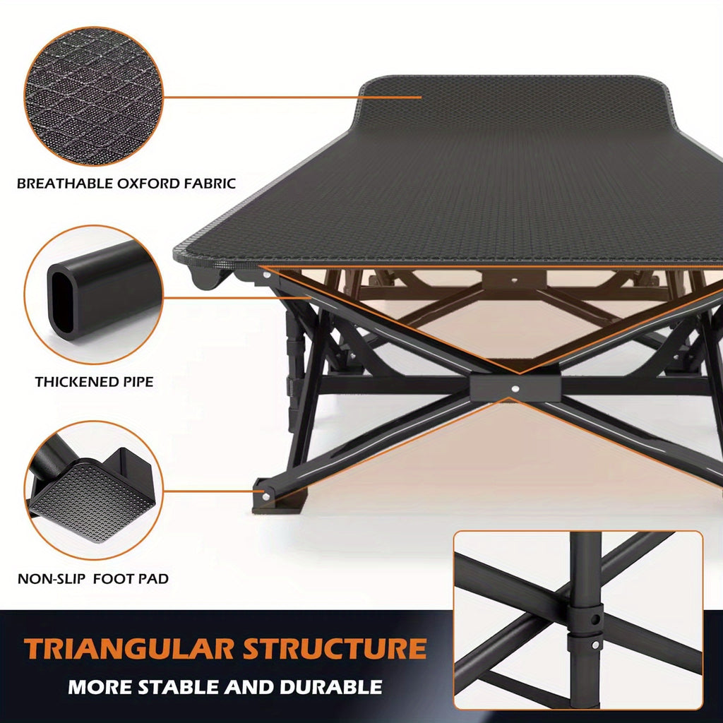 A Collapsible Bed Designed for Portability with 190x68x49cm - product gallery image 4