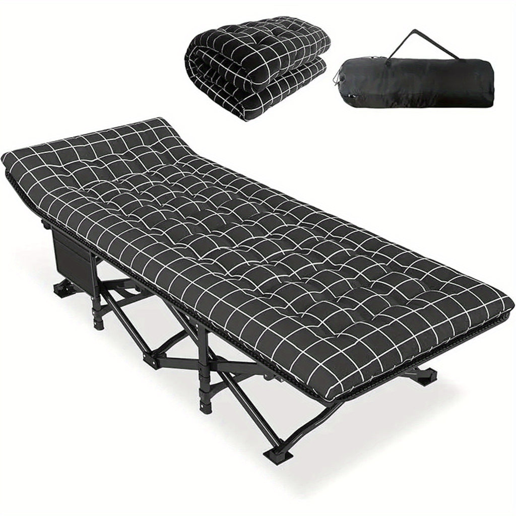 A Collapsible Bed Designed for Portability with 190x68x49cm