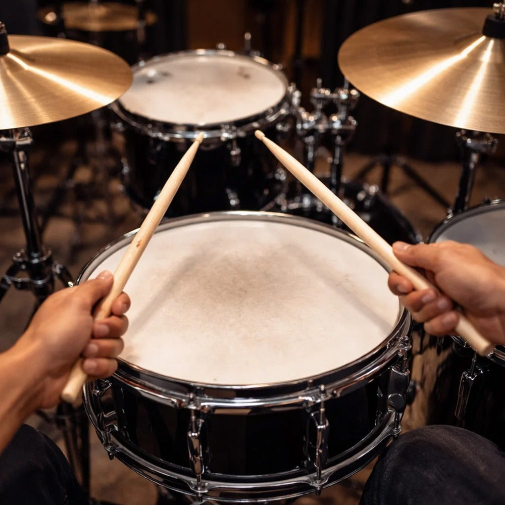 A Maple Drumstick with Wood, 12 Pairs 7A Drumsticks Wood Tip Drum - product gallery image 2