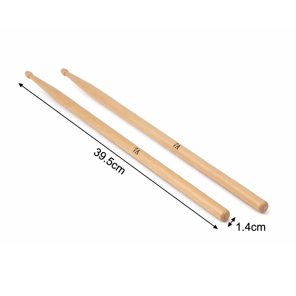 A Maple Drumstick with Wood, 12 Pairs 7A Drumsticks Wood Tip Drum - product gallery image 4
