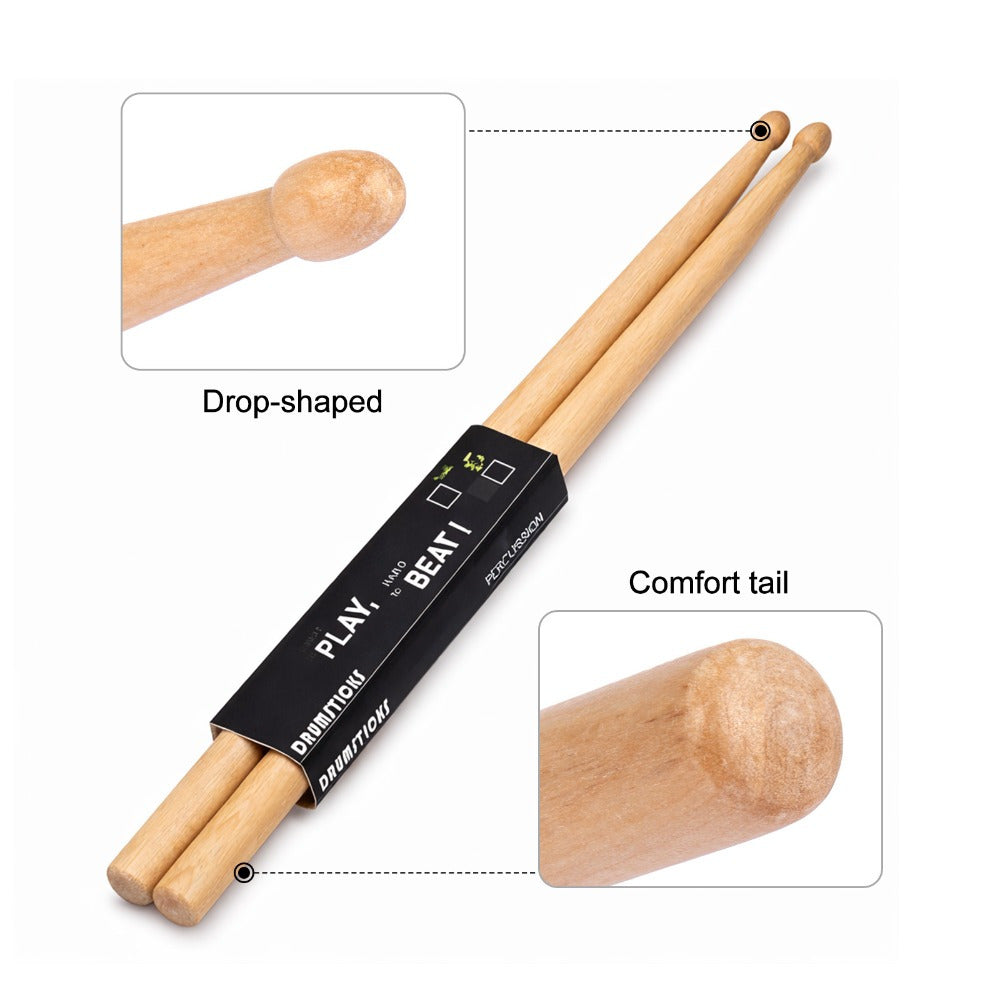 A Maple Drumstick with Wood, 12 Pairs 7A Drumsticks Wood Tip Drum - product gallery image 5