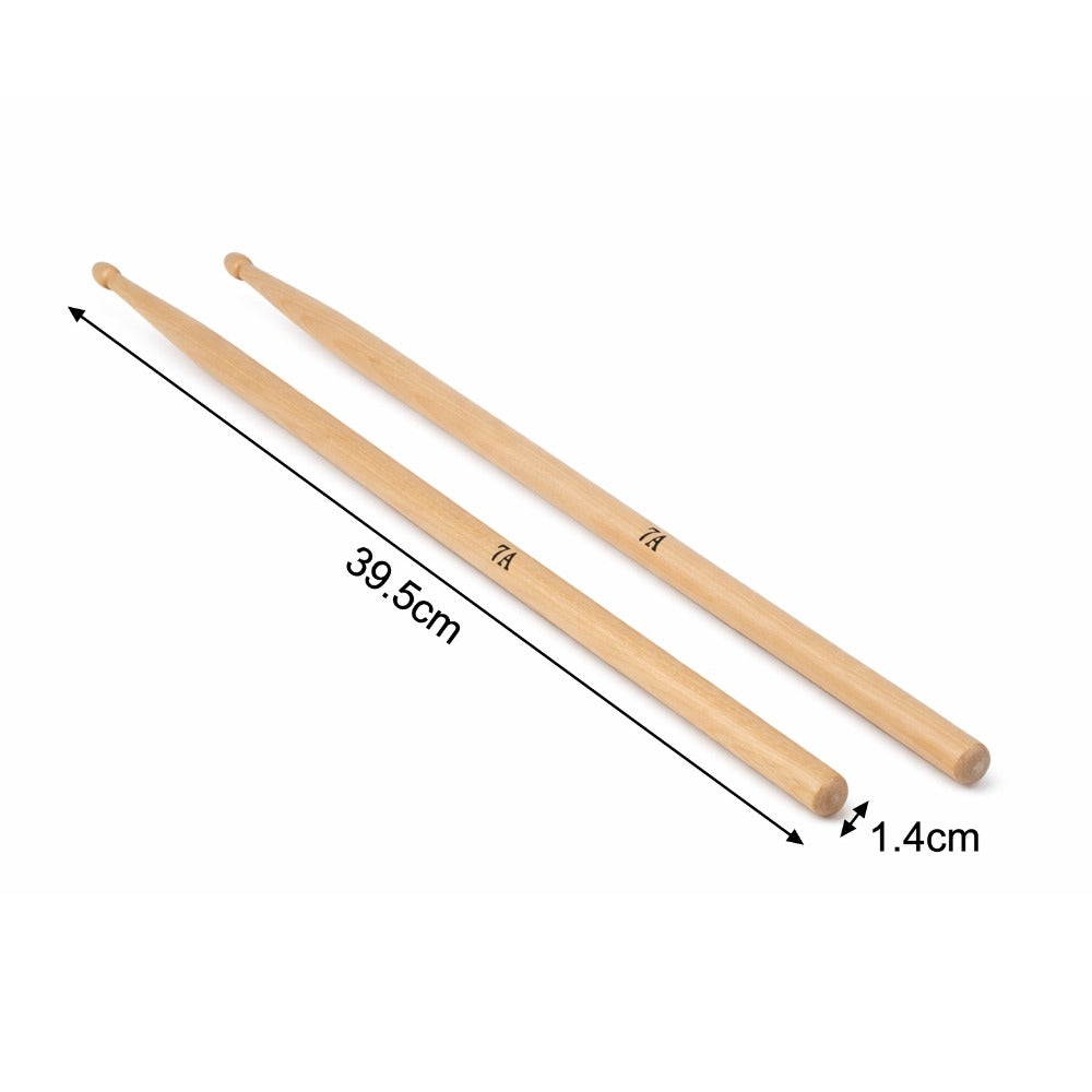 A Maple Drumstick with Wood, 12 Pairs 7A Drumsticks Wood Tip Drum - product gallery image 9
