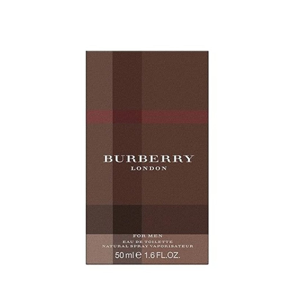 Burberry London for Men Eau de Toilette 50ml EDT Spray – Woody Spicy British Fragrance, Bergamot Cinnamon Lavender Cologne Gift for Him