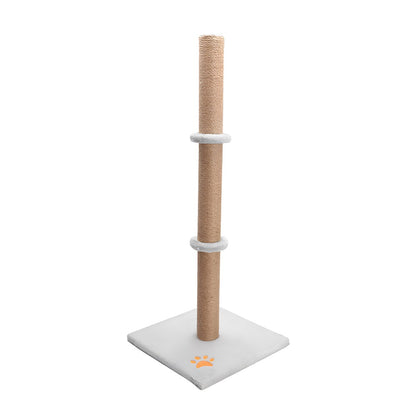 Cat Scratching Post 89 Cm Vertical Cat Tree For Pet Cats Climbing Frame With Soft Plush Carpet-Covered Base And Sisal Pole For Pet Cats