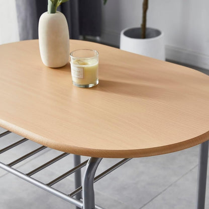 Dining Table and Chairs Set Metal Wood Effect Kitchen Table Dining Chairs