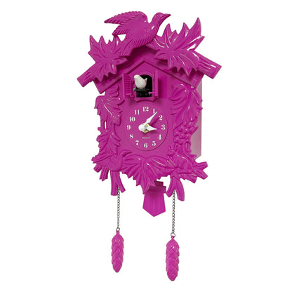 Cuckoo Clock Wall Battery Operated Pendulum – Vintage Chiming Bird Flapping Volume Adjustable – Black Forest Style Wall Clock for Living Room Office Home Décor