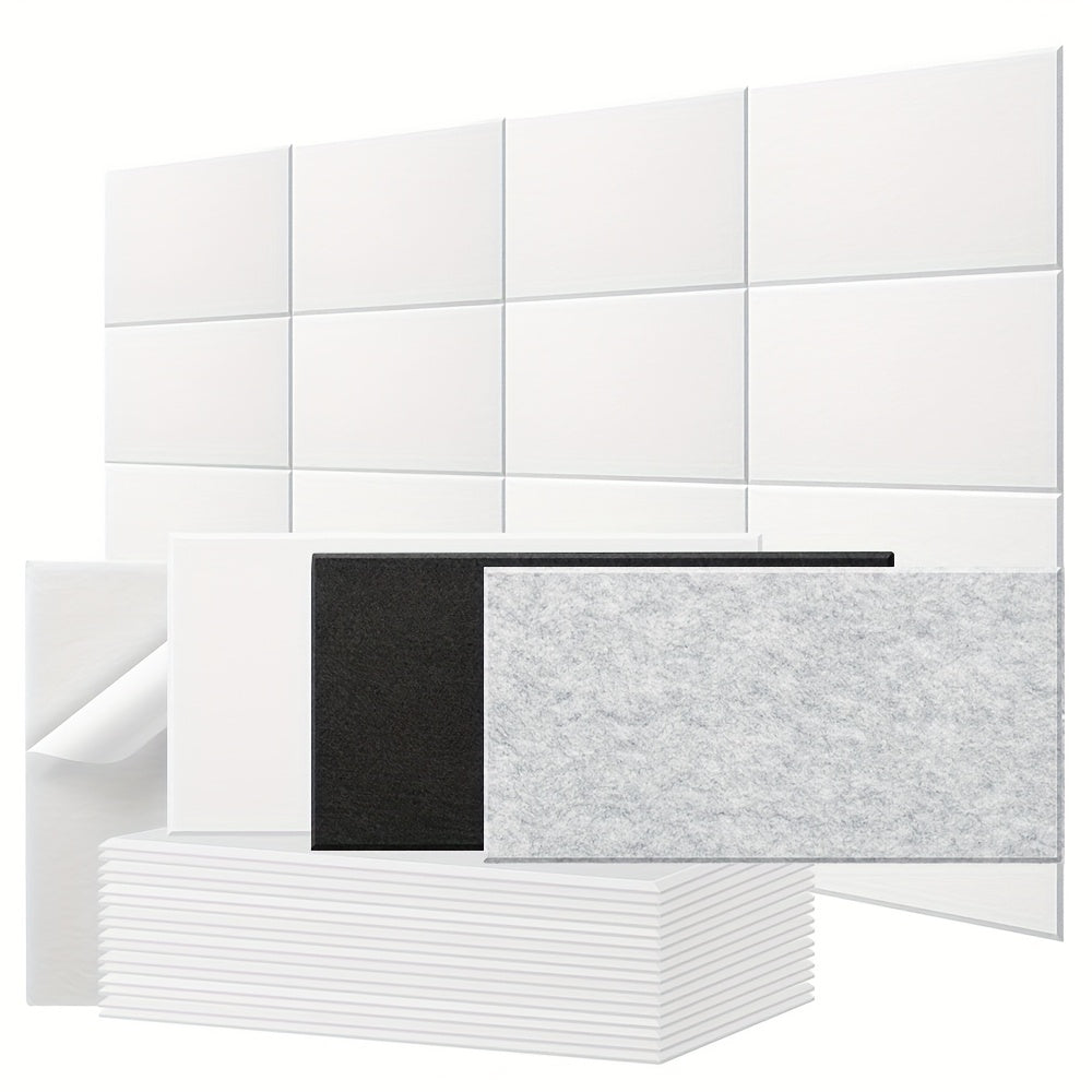 16 Pack of Self-Adhesive Acoustic Foam Panels for Soundproofing in Recording Studios, Meeting Rooms, And Broadcast Areas - Foam Material for Reducing White Noise