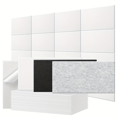 16 Pack of Self-Adhesive Acoustic Foam Panels for Soundproofing in Recording Studios, Meeting Rooms, And Broadcast Areas - Foam Material for Reducing White Noise