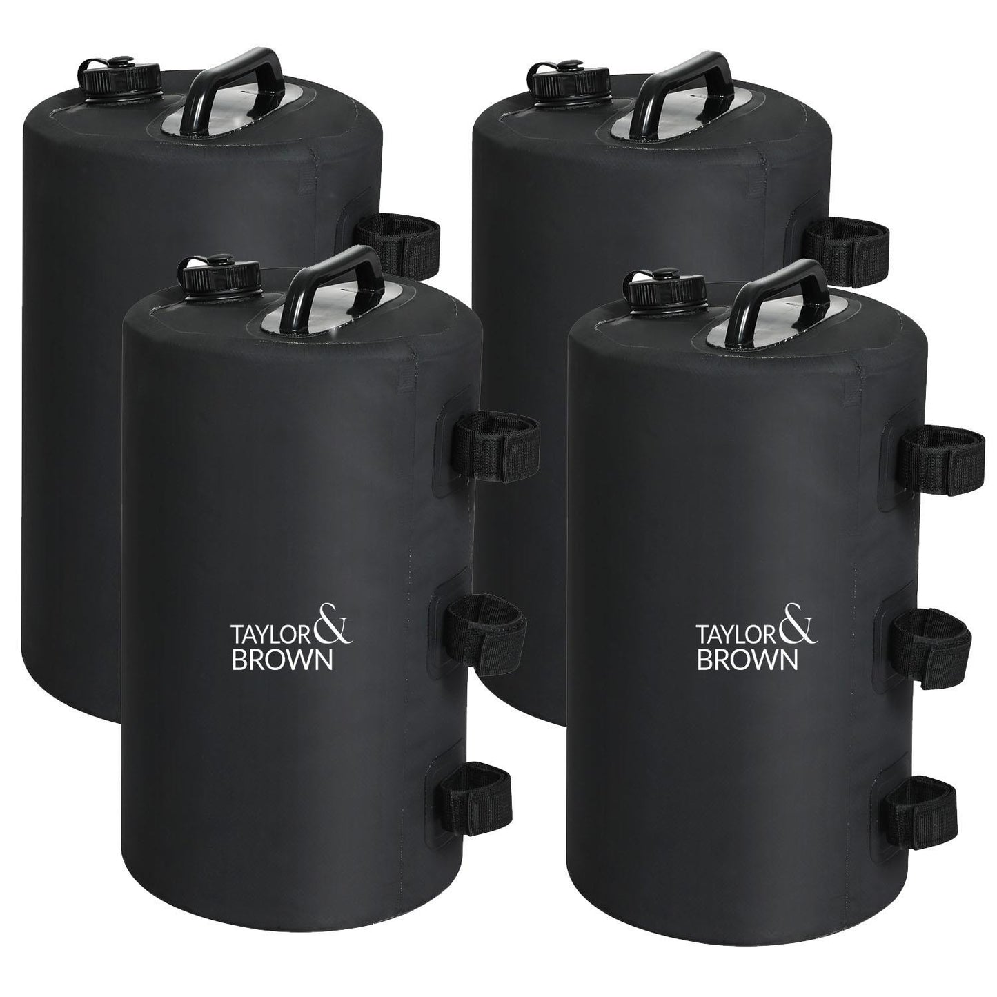 4 Pack Gazebo Water Weights Bags, 10L Durable Windproof and Portable Weights for Outdoor Tents, Canopies, Shelters, Easy to Fill Sand or Water Weights for Stability, Heavy Duty Weight Bags for Gazebos, Camping, Patios, Event Shelters, Weather Resistant An