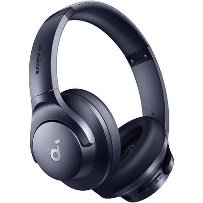 soundcore by Anker Q20i Hybrid Active Noise Cancelling Foldable Headphones, Wireless Over-Ear Bluetooth, 40H Long ANC Playtime, Hi-Res Audio, Big Bass, Customize via an App, Transparency Mode (Renewed)
