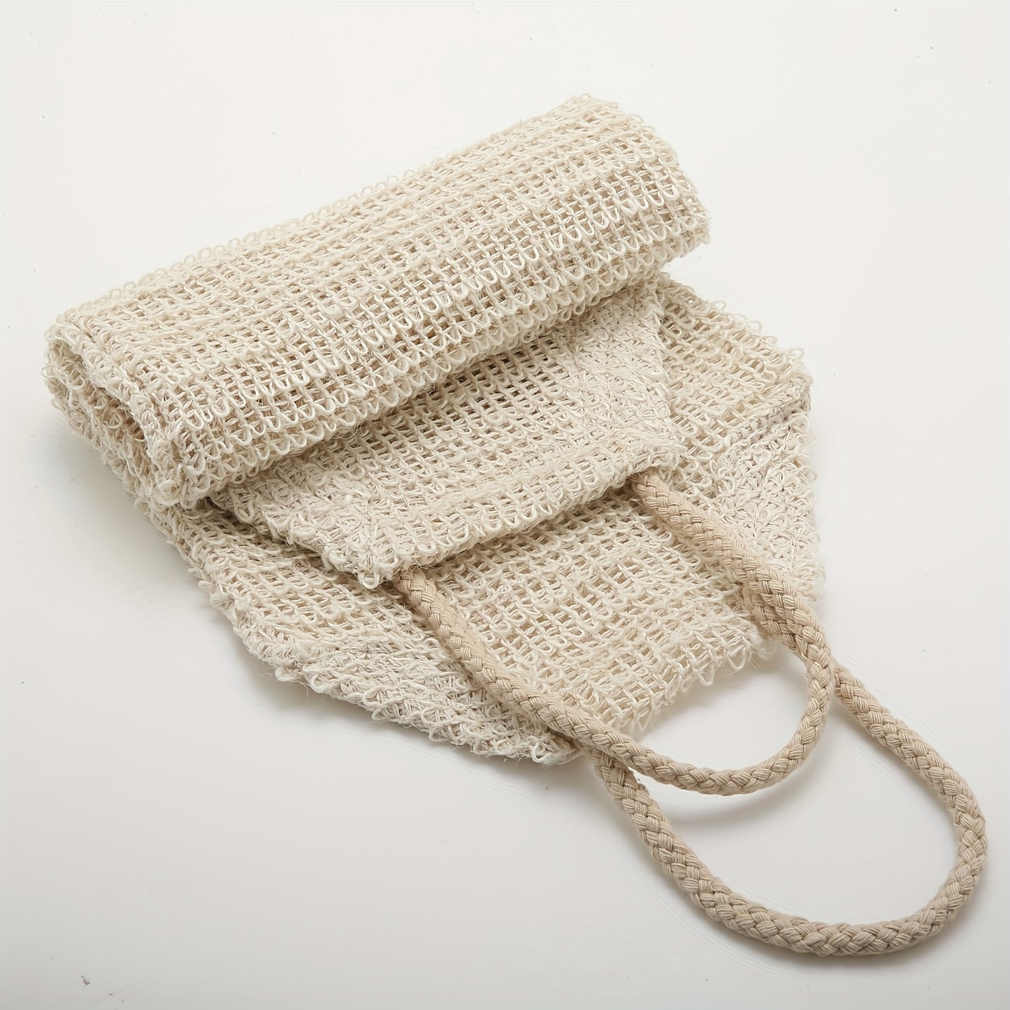 Exfoliating Back Scrubber with Dual-Sided Handles for Deep Skin Cleansing and Massage, Linen Blend Loofah Towel, Strong Back Scratcher for Itch Relief and Skin Cleansing, Special Offer, Fast Super Foaming, One Size Fits All, Unisex