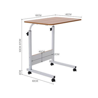 1PC Adjustable Computer Desk, Portable Desk for Bed & Sofa Use, 60x40cm Study Table with Height Adjustment 72-94cm, Sturdy Space-Saving Design, Home Office & Dorm Essential, Home Office Upgrade & Student Gift