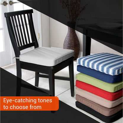 Chair Cushions with Ties for Indoor & Outdoor Use – Comfortable Seat Pads for Dining Chairs, Garden, Patio, Balcony & Café Furniture – Durable Polyester Fabric, Soft Support & Easy Care Design