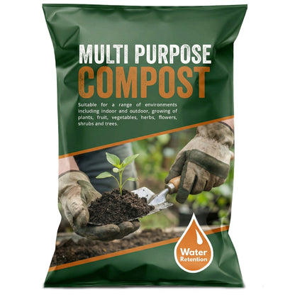50 Litre Multi-Purpose Compost Nutrient-Rich Gardening Soil For Flowers, Vegetables & Ornamental Plants
