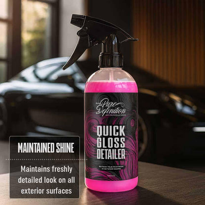 Quick Gloss Detailer - Car Detailing Spray Sealant & Coating For Vehicle Paintwork - Clay Lubricant - Pure Definition