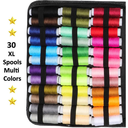 201Pcs Professional Sewing Kit - Portable Sewing Accessories Bag - Complete Sewing Supplies Set Comprehensive Sewing Supplies Set for Home Travel and Emergencies