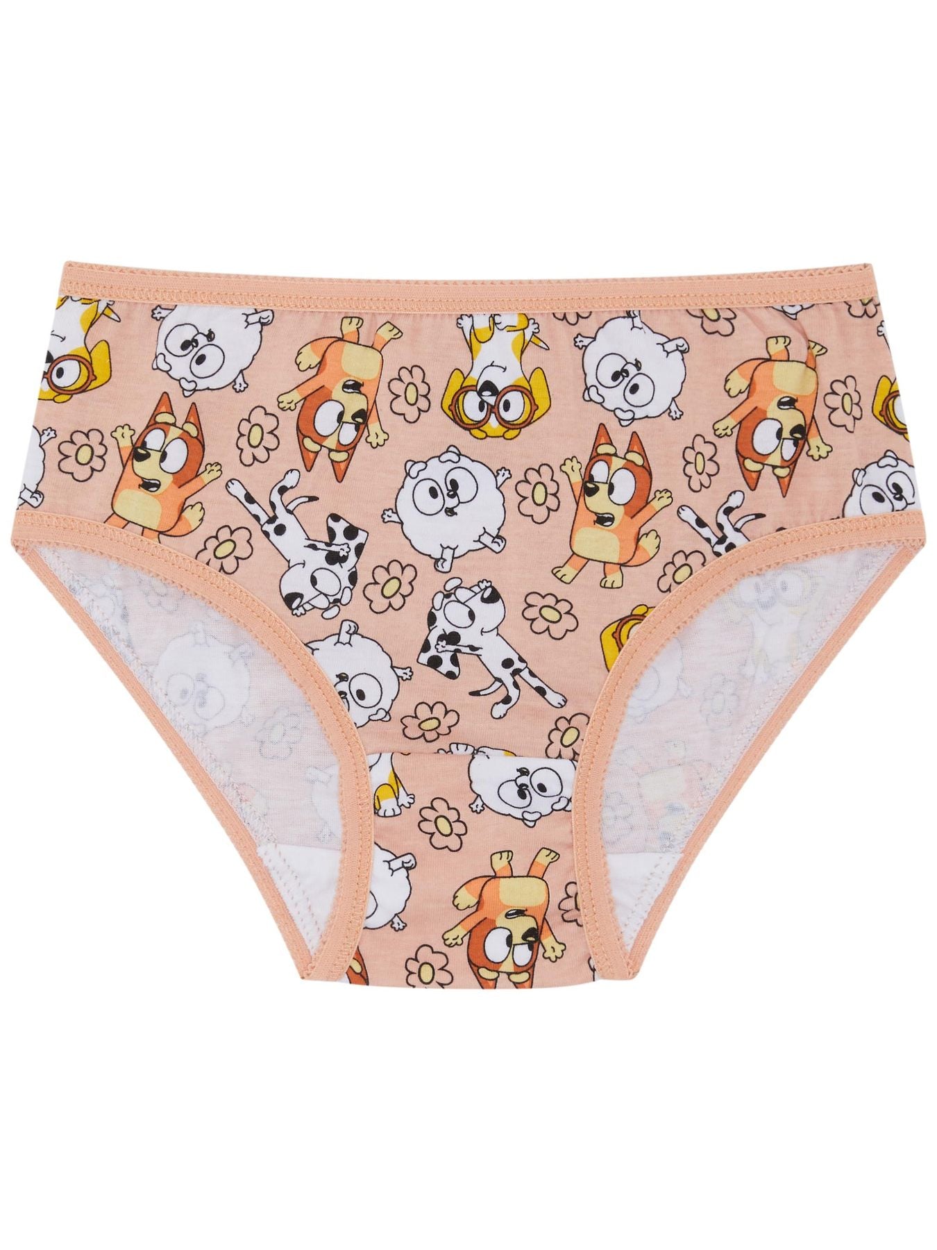 Bluey Five Pack Girls 100% Cotton Bingo Briefs