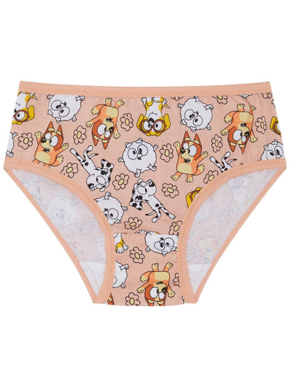 Bluey Five Pack Girls 100% Cotton Bingo Briefs