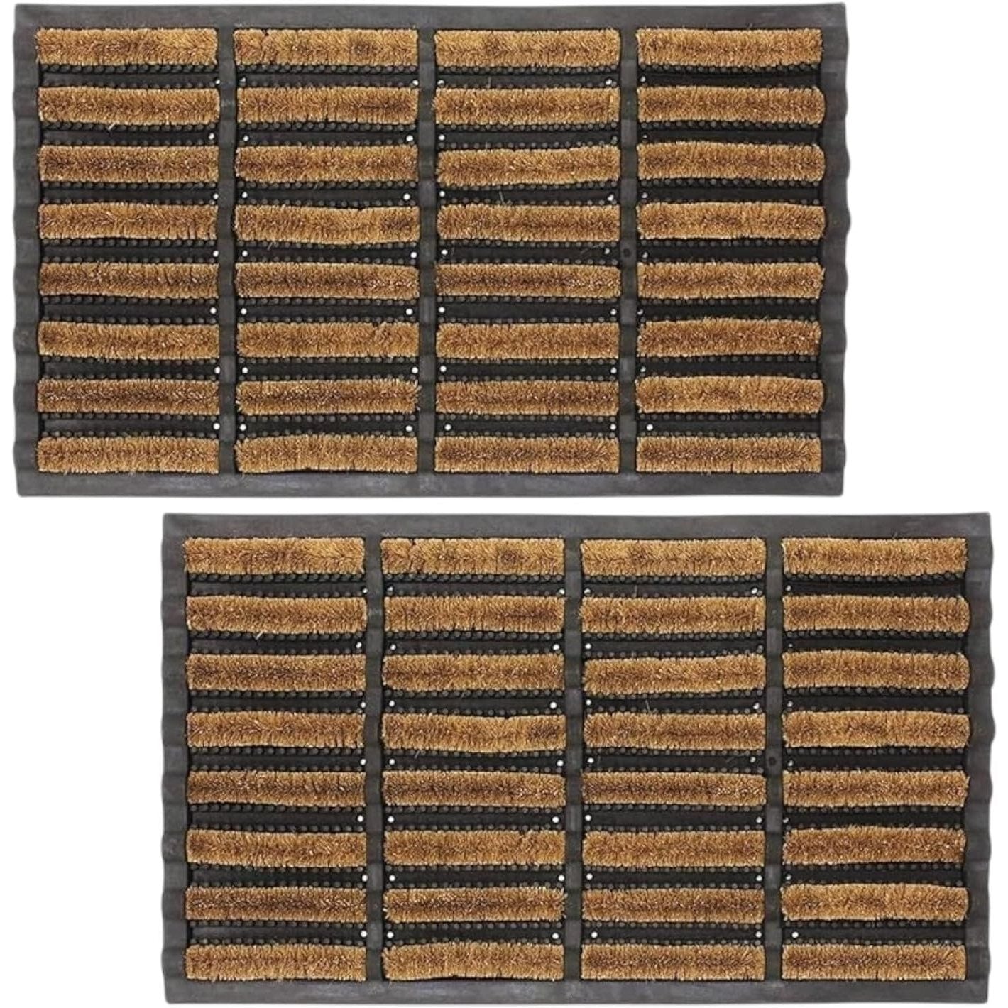 Nimbus Door Mat – Non-Slip Coir Door Mats Outdoor with Durable Rubber Backing – Super Absorbent, Machine Washable Outdoor Mat for Rain, Mud & Dirt – Ideal for Home, Porch, Patio (Pack of 1 and 2 Available)