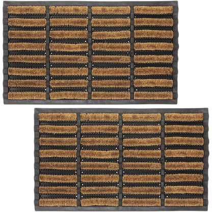 Nimbus Door Mat – Non-Slip Coir Door Mats Outdoor with Durable Rubber Backing – Super Absorbent, Machine Washable Outdoor Mat for Rain, Mud & Dirt – Ideal for Home, Porch, Patio (Pack of 1 and 2 Available)