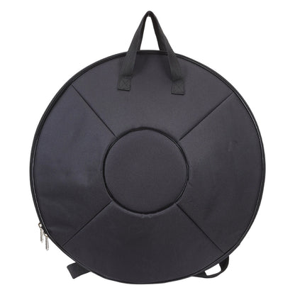 440Hz D minor Stainless Steel Handpan Drum or Sound Healing and Meditation 9-Tone Deep Golden with Carry Bag, Stand, 2 Hand Mallets, Music Note Stickers, Wiping Cloth