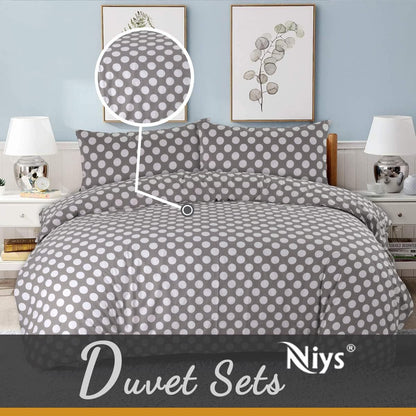 NIYS Bedding Duvet Cover Set in Single, Double and King Size with pillow cases