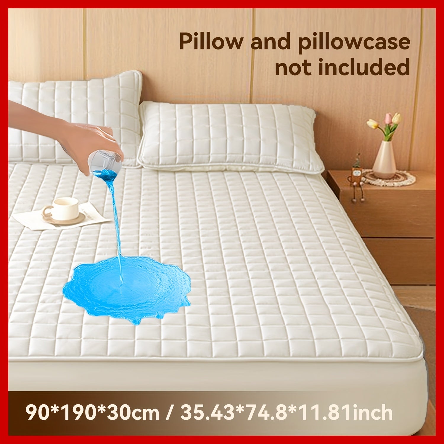 Solid-Colour Deep Fitted Sheet – 30cm Pocket - feature detail 3
