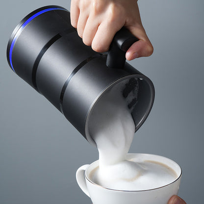 Milk Frother, Milk Frother Electric, 4- in-1 Automatic Milk Frothers, Large Capacity Hot & Cold Milk Foamer, Silent Operation Milk Heater and Warmer for Coffee, Latte, Cappuccino, Chocolate