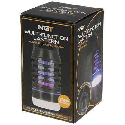NGT 3-in-1 Bug Zapper & Light System | Rechargeable Mosquito Killer, Lamp & Flashlight - Compact Carp Fishing & Camping Accessory