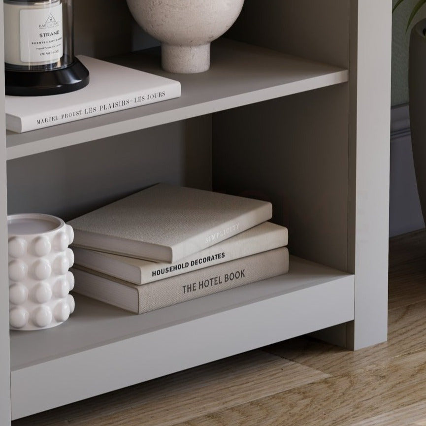 3 Tier Bookcase, 3 Tier Bookcase Shaker Style Spacious Storage Shelving Unit Organizer, Home Office Livingroom Bedroom Furniture