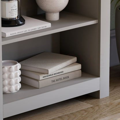 3 Tier Bookcase, 3 Tier Bookcase Shaker Style Spacious Storage Shelving Unit Organizer, Home Office Livingroom Bedroom Furniture