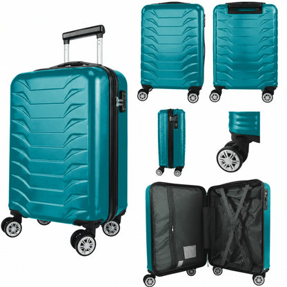 Direct Luggage Underseat Cabin Case 40 x 25 x 20 cm RyanAir Approved Size with Combination Lock and Detachable 360° Wheels T-HC-US-1627