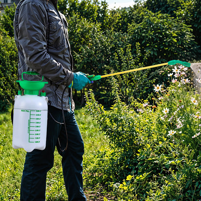 5L/ 8L Green High Pressure Watering Can Manual Shoulder-type Garden Sprayer Pressure Sprayer for Outdoor Plant Pots Lawn Watering