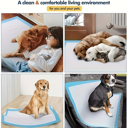 100-Pack Large Absorbent Dog Training Pads – Heavy-Duty Puppy Toilet Mats, Available in 45x60cm, 60x60cm & 60x90cm, Leak-Proof Floor Protection for Puppies & Adult Dogs