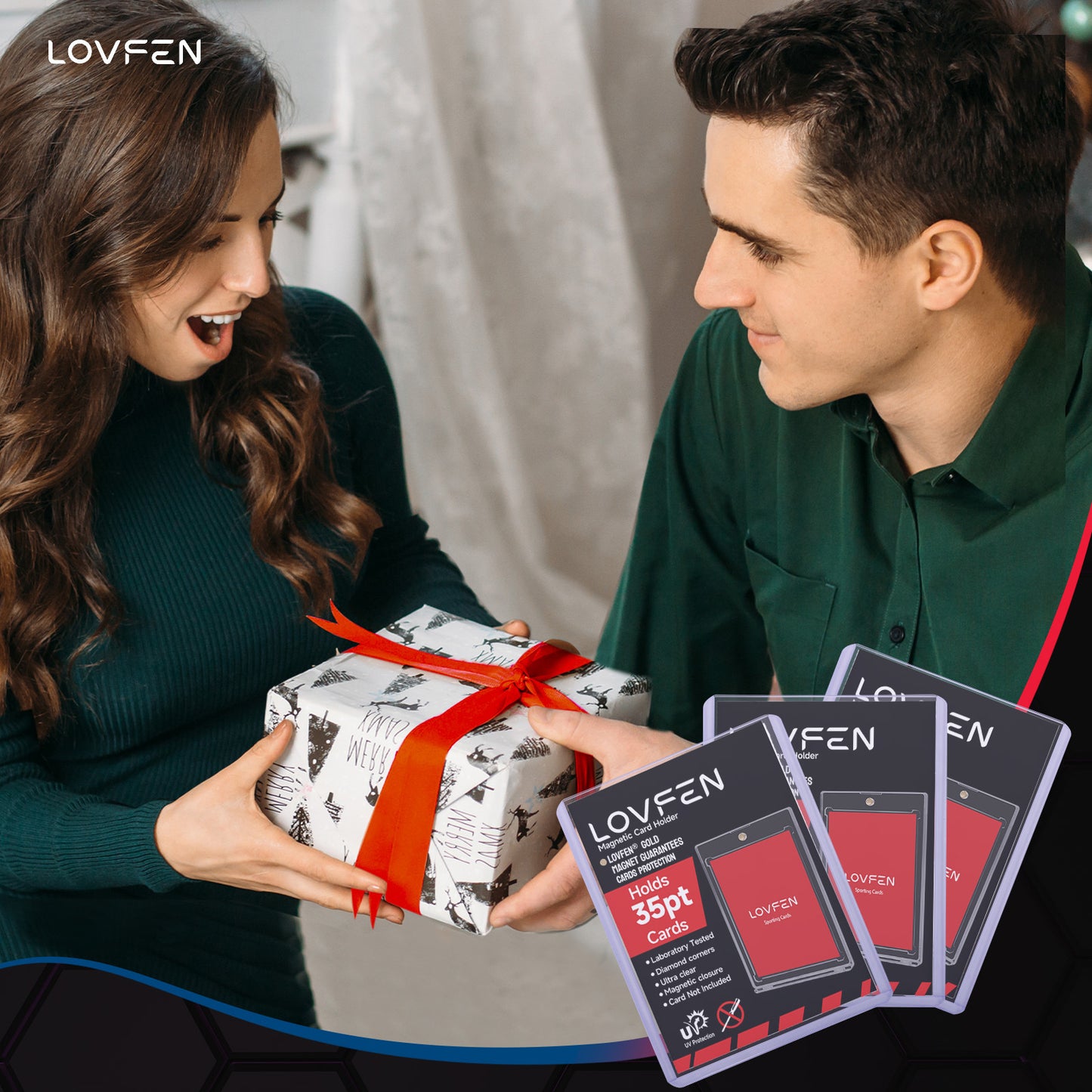 LOVFEN 200/400/1000/2000ct 7.62cm x 10.16cm Top Loads for Cards- 35pt Premium Hard Plastic Card Protectors, Plastic Card Sleeves, for Trading Baseball Game Sports Collectible Card