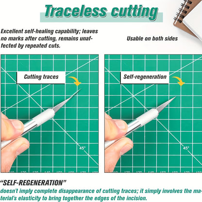 1pc Large A3 Double-Sided Self-Healing Cutting Mat with Self-Healing - Heavy-Duty Thick Table Mat Suitable for Drawing, Carving, DIY Crafts, Paper Cutting & Model Making - Ideal for Artists, Hobbyists & Professional Workshops