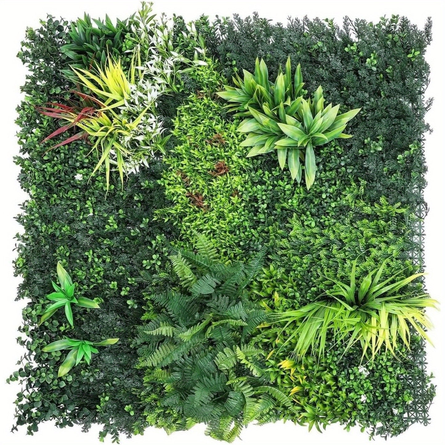 Artificial Green Living Wall Hedge Plant Panel In / Outdoor UV Stable 100x100cm