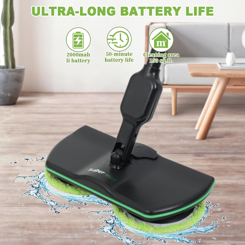 Cordless Electric Floor Mop – Scrubber & Polisher Set