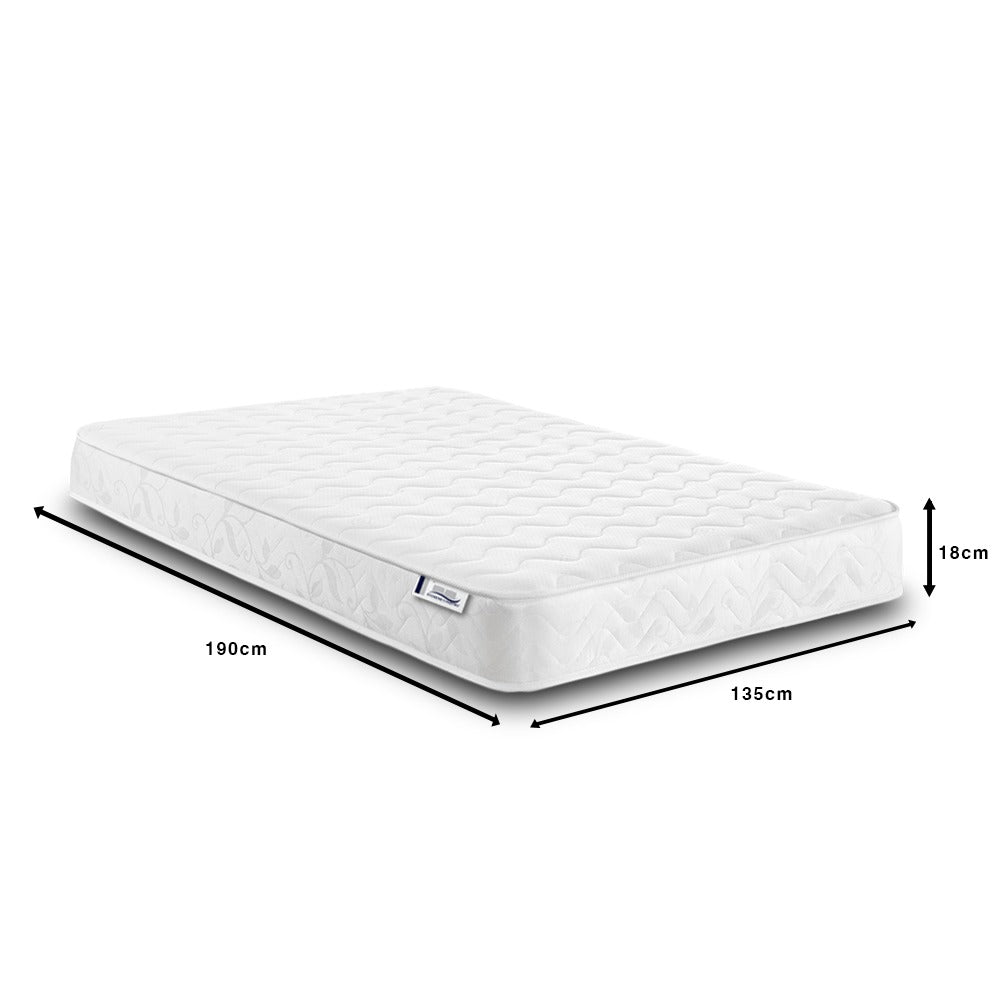 Hybrid Spring Mattress 18CM Deep Memory Foam Open Coil Kids Single Double King All Sizes UK Made BS7177