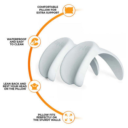 Bestway Lay-Z-Spa Hot Tub Soft Set of 2 Head Rest Neck Pillow Cushion