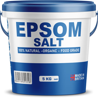 Unscented Epsom Bath Salts - Natural Magnesium Sulphate | Infused Bath & Foot Soak | Relaxing Mineral Salts