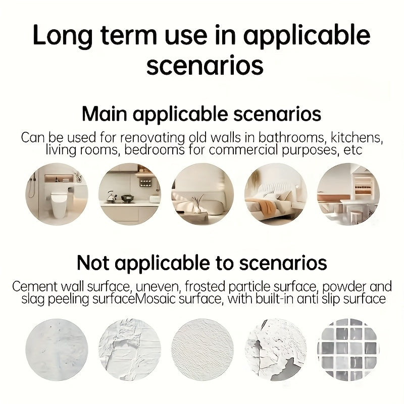 10-50pcs Marble Pattern Self-Adhesive Wall Decor Stickers, Glossy Finish, Washable Crystal Plastic Surface Recommended, Rectangle Waterproof And Oil Resistant Vinyl Wall Panels for Kitchen Bathroom Decor, for Halloween Christmas