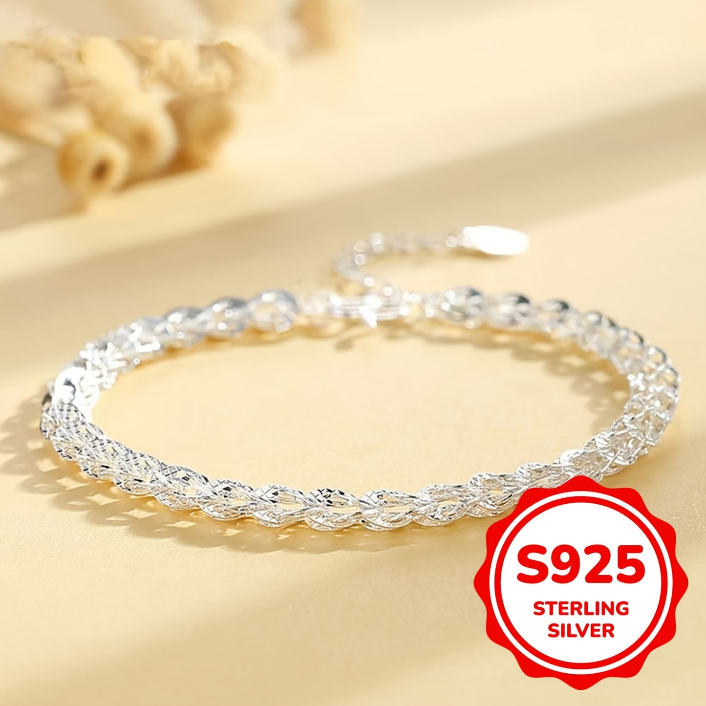 925 Sterling Silver Bracelet Phoenix Tail Simple Minimalist Female Jewelry Silver Color Bracelet