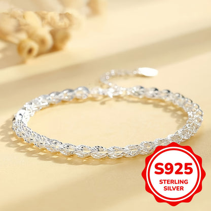 925 Sterling Silver Bracelet Phoenix Tail Simple Minimalist Female Jewelry Silver Color Bracelet
