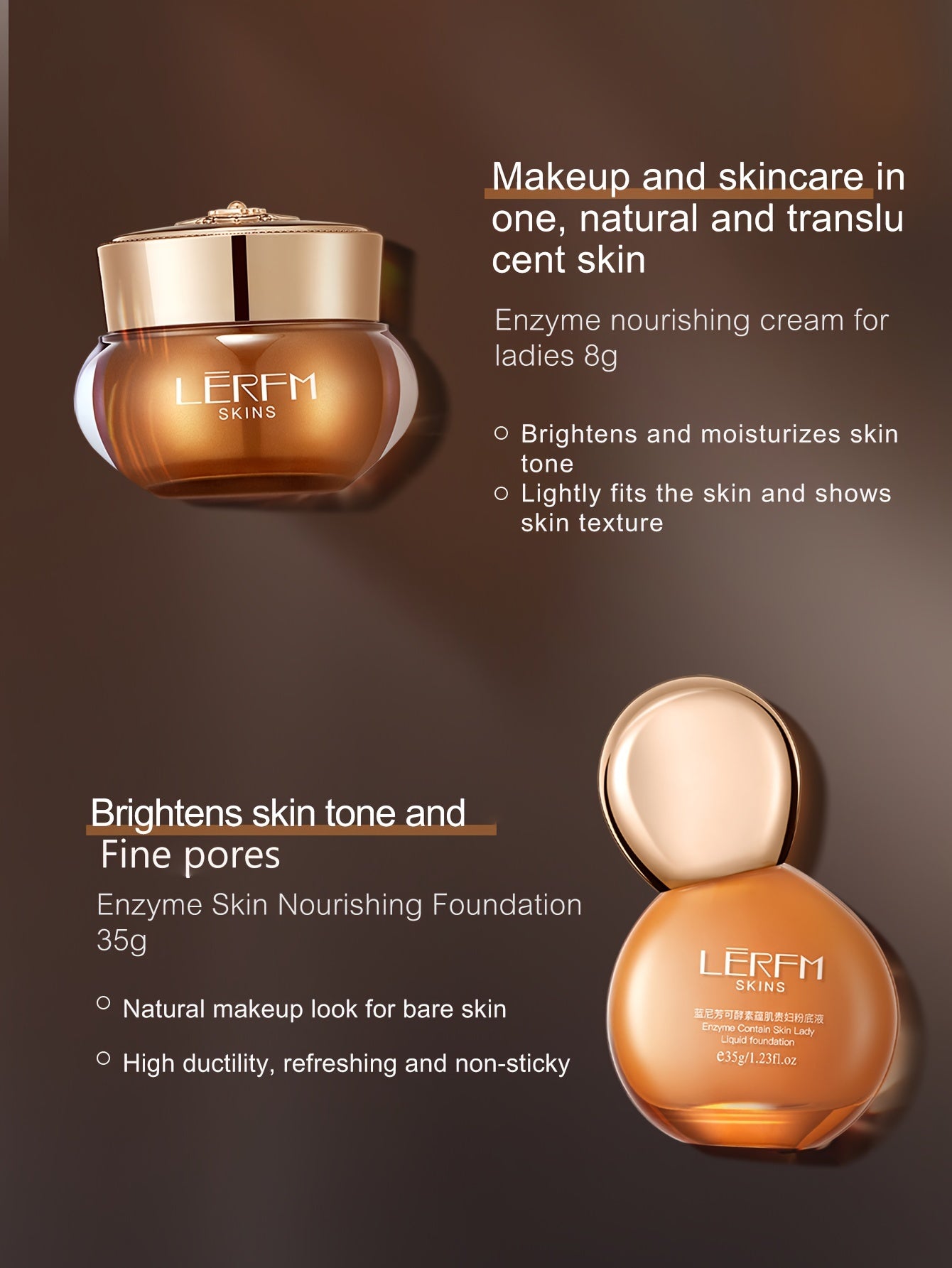 LNFK 8pcs Luxury Skincare Set for Women - Firming & Brightening with Hyaluronic Acid, Niacinamide & Peptides, Deep Moisture, Fine Pore Refinement - Perfect Holiday Gift Box